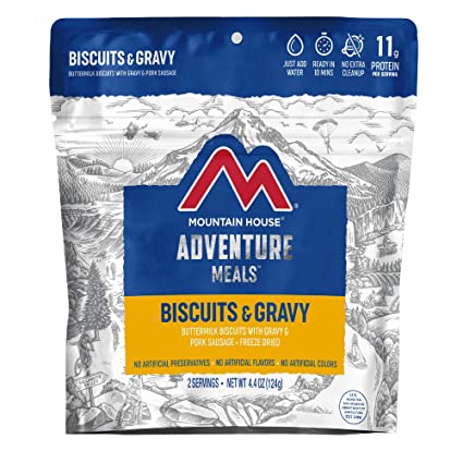 Mountain House Biscuits & Gravy | Freeze Dried Backpacking & Camping Food