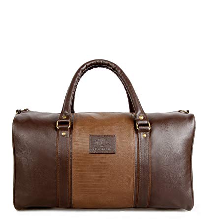 The Clownfish Ambiance Series 20 Litre Unisex Faux Leather Brown Travel Duffle
