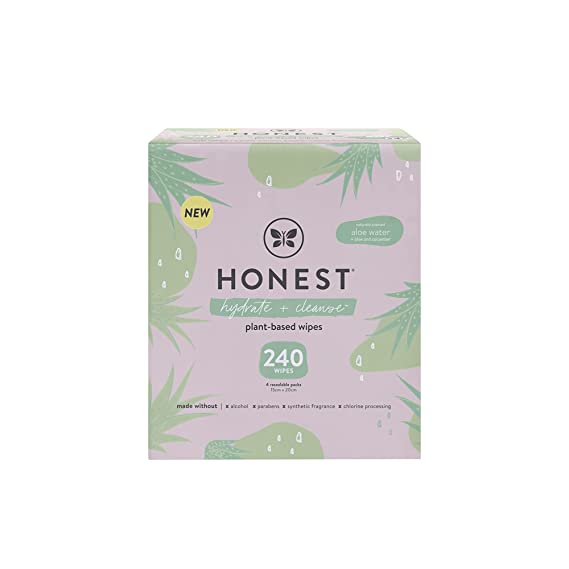 The Honest Company Hydrate   Cleanse, Benefit Wipes, 240 Count