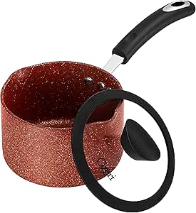 The All-In-One Stone Saucepan and Cooking Pot by Ozeri - 100% APEO, GenX, PFBS, PFOS, PFOA, NMP and NEP-Free German-Made Coating