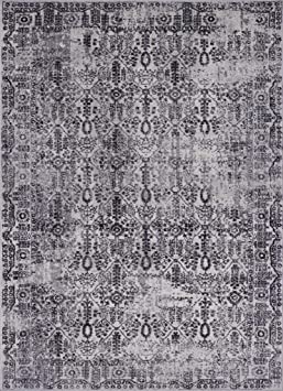 Distressed Tribal Grey 5 x 7 Area Rug Carpet Large New 6347