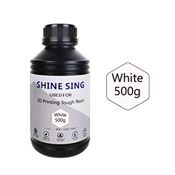 SHINE SING 3D Rapid Resin LCD UV-Curing Resin 405nm Standard Photopolymer Resin for LCD 3D Printing 500Gram White