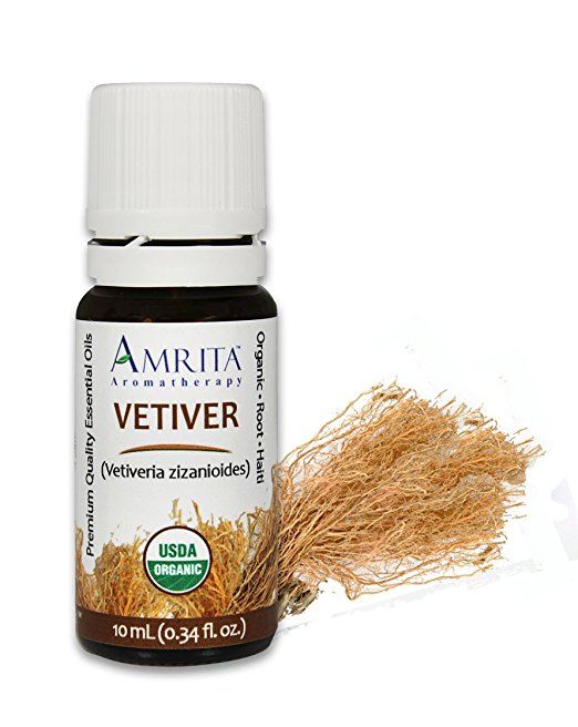 Vetiver Essential Oil (Vetiveria zizanioides) - USDA Certified Organic - Pure & Therapeutic Grade - SIZE: 10ML
