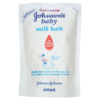 Johnsons Baby Bath 400Ml - Milk (Refill)
