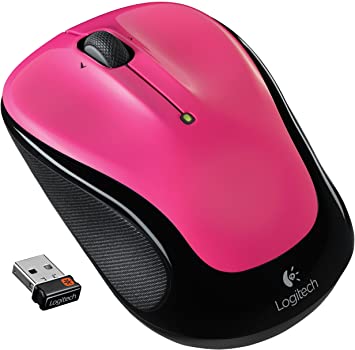 Logitech M325 Wireless Mouse for Web Scrolling - Brilliant Rose