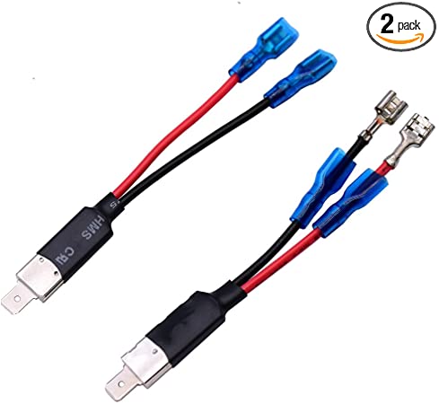 HUIQIAODS H1 H3 Headlight Fog Light Bulb Extension Socket Wire Harness Connector Holder(Pack of 2) (H1 CONNECTOR SOCKET)