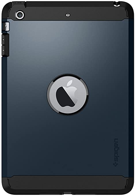 Spigen Tough Armor Designed for iPad Mini 3 Case, iPad Mini 2 Case, iPad Mini Case - Metal Slate