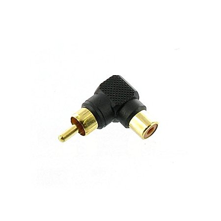 Valley Enterprises® Right Angle Gold RCA Adapter Female to Male - 10 Pack