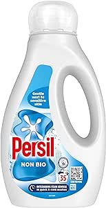 Persil Non Bio Laundry Washing Liquid Detergent outstanding stain removal in quick & cold washes tough on stains, gentle next to sensitive skin 35 washes (945 ml)