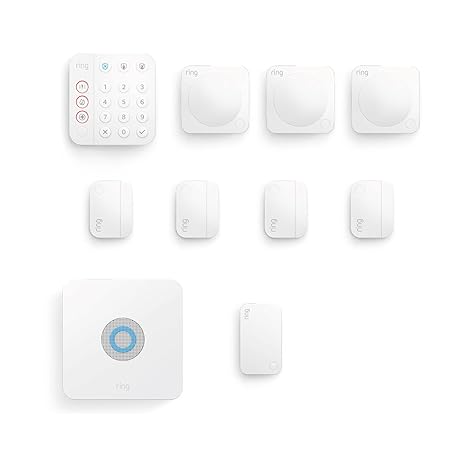 Ring Alarm Kit 10 pièces (2e génération) par Amazon | Alarme de maison sans fil connectée | Système de sécurité domestique avec surveillance assistée optionnelle | Sans engagement à long terme