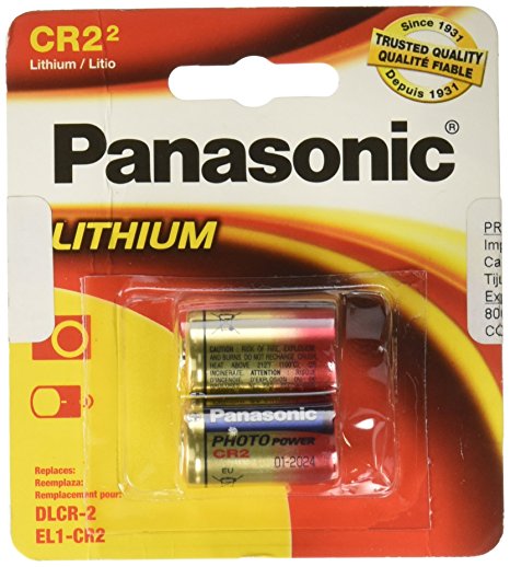 Panasonic CR-2PA/2B 3V Photo Lithium Cylinder 3000mAh Battery