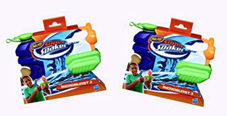 NERF Super Soaker Microburst 2 - 2 Pack Bundle