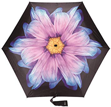 Travel Umbrella with Waterproof Case - Small and Compact for Backpack or Purse. Great Umbrella for Women, Men or Kids. (Flower)