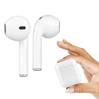 Wireless Bluetooth Handsfree Mini Headphones, In-ear Binaural Earphones with Microphone Noise Reductio