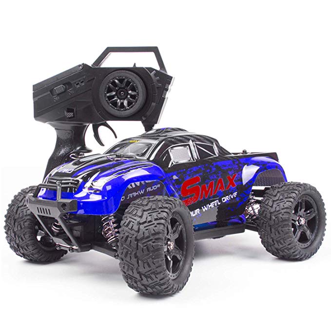 Cheerwing 1:16 2.4Ghz 4WD High Speed RC Off-Road Monster Truck Brushed Remote Control Car, Blue New Ver.