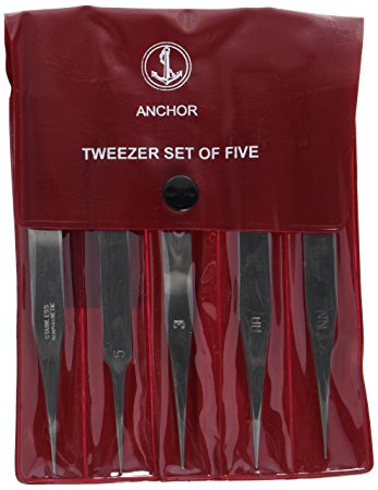 Economy Swiss-Style Tweezers Set of 5