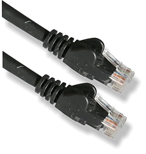 rhinocables CAT6 Ethernet Cable Fast Speed RJ45 Patch Network Gigabit Internet LAN Ethernet Lead 12cm, 25cm, 50cm, 1m, 2m, 3m, 5m, 10m, 15m, 20m, 25m, 30m, 35m, 40m. (0.25m, Black)