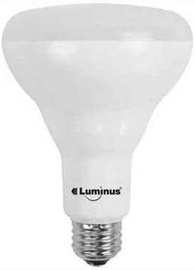 Luminus LED BR30 13.5W 800 Lumens 3000K Dimmable Bright White Light Bulb 2 Pack