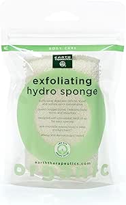 Earth Therapeutics Cotton Exfoliating Hydro Sponge - Rectangular