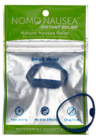 INSTANT RELIEF! No Mo Nausea Band, Blue (XS to Medium Adult Wrists)