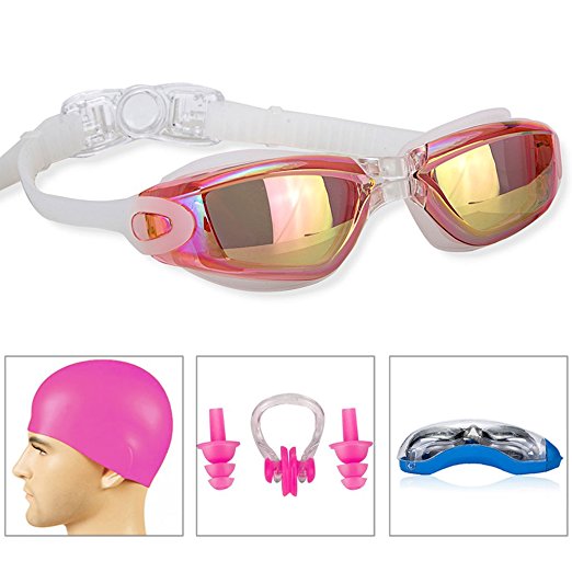 SWIM GOGGLES]Swimming Goggles for Adult Men Women Youth Kids Child,Swim Goggles with 100% UV Protection,Anti Fog Technology Ultra Comfort