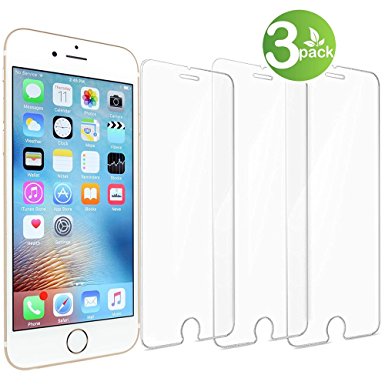 iPhone 8 plus Screen Protector,iPhone 7 plus Screen Protector, 3 PACK Novo Icon Tempered Glass Screen Protector 3D Touch Compatible 0.26mm Screen Protection Case for iPhone 8 plus iPhone 7 plus