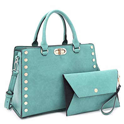 Dasein Purses and Handbags for Women Satchel Bags Top Handle Shoulder Bag Work Tote Bag With Matching Wallet