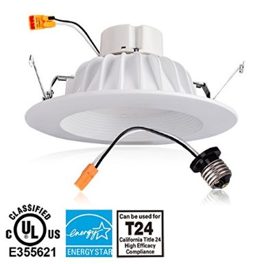 11Watt 6-inch ENERGY STAR UL Listed Dimmable, Longer Lasting Die Cast Aluminum Retrofit LED Recessed Lighting Fixture - 5000K Daylight LED Ceiling Light - 970LM 100W Equivalent Recessed Downlight