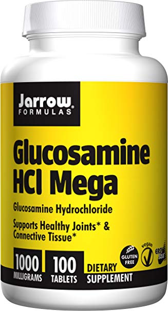 Jarrow Formulas Glucosamine HCl Mega 1000, 100 Easy-Solv Tablets