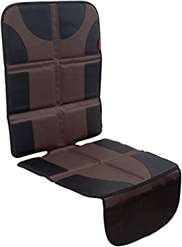 Car Seat Protector with Thickest Padding - Featuring XL Size (Best Coverage Available), Durable, Waterproof 600D Fabric, PVC Leather Reinforced Corners & 2 Large Pockets for Handy Storage