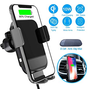 ARCBLD Car Mount Wireless Charger Vent Phone Mount Qi Fast Charger for iPhone Xs max/XR/X/8/8  Galaxy S9/S9 /S8/S8