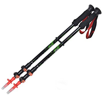 Mountaintop Trekking Poles/Walking Sticks/Hiking Poles - 2 Pack