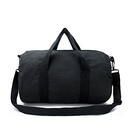 SYKT Canvas Duffle Bag Travel Totes Handbag Weekender Bag