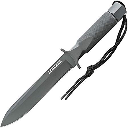 Schrade SCHF1 Large Extreme Survival One-Piece Drop Forged Spear Point Fixed Blade