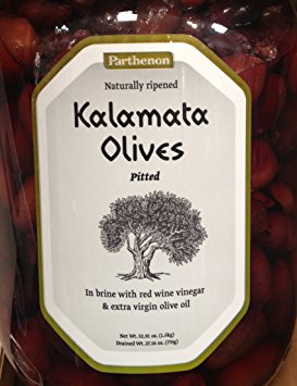 52.91oz Parthenon Pitted Kalamata Olives in Brine with Red Wine Vinegar & Extra Virgin Olive Oil
