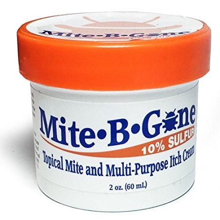 Mite-B-Gone 10% Sulfur Cream Relief from Mites, Insect Bites, Acne, Fungus