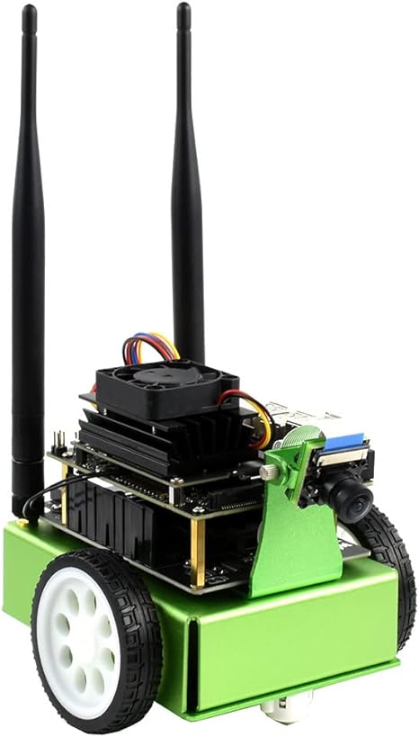 Waveshare JetBot AI Kit a Literally Smart Robot Powered by Jetson Nano with The Intelligent Eye (Front Camera) and ROS Nodes Code