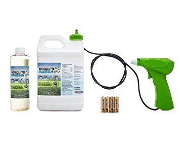 Mosquito Magician Insect Repellent Including Battery Powered Sprayer and Batteries