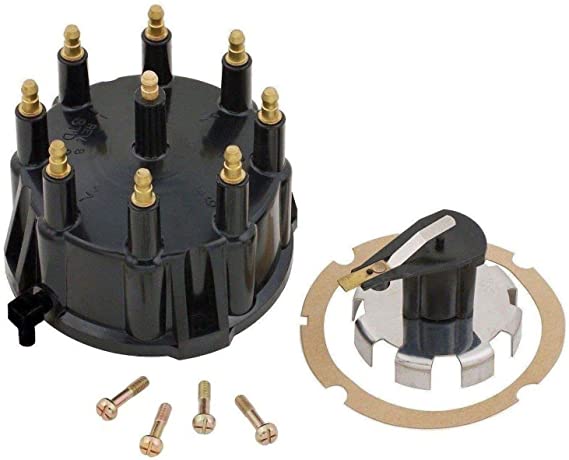 Thunderbolt Distributor Cap and Trigger Wheel Rotor Kit with Gasket and Screws for Mercruiser 5.0, 5.7, 7.4, 8.2 V8 Engines
