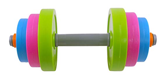 Liberty Imports Adjustable Dumbbell Toy Set for Kids - Fill with Beach Sand or Water!