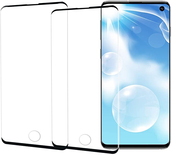 2Pack S10 Screen Protector, [9H] [3D] [HD] Tempered Glass Compatible Galaxy S10