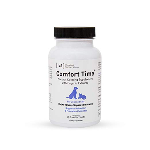Comfort Time Chewable Tablets, Natural Source Calmative for Pets, 60 count