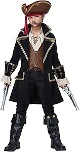 California Costumes Boys Deluxe Pirate Captain Child Costume Multicolor, Medium