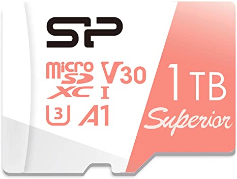 Silicon Power 1TB Superior microSDXC UHS-I (U3), V30 4K A1, High Speed MicroSD Card with Adapter