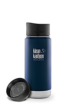 Klean Kanteen Coffee Set Wide Mouth Insulated Bottle w/ 2 Caps (Loop Cap and Cafe Cap)