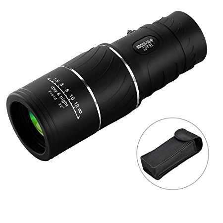 ARCHEER 16x52 Monocular Dual Focus Monocular Telescope with Zoom Optic Lens HD Telescope, Day & Night Vision for Wildlife Hunting Camping Bird Watching Live Concert 66m/ 8000m