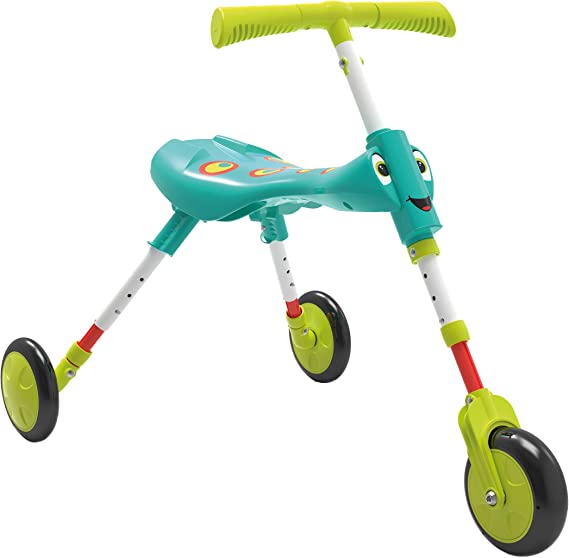 Scuttlebug XL 3-Wheel Balance Bike | Foldable Ride-On Tricycle with Adjustable Legs to Grow with Child | Develop Balance and Coordination | Ages 1 to 4