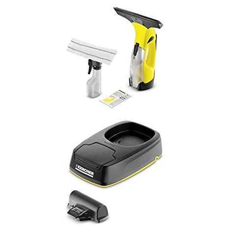 Kärcher WV5 Plus - 3rd Generation Window Vacuum Cleaner with charging station and replacement battery