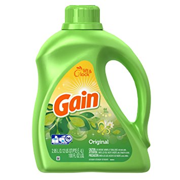 Gain HEC Original Liquid Laundry Detergent 64 Loads 100 Fluid Ounce