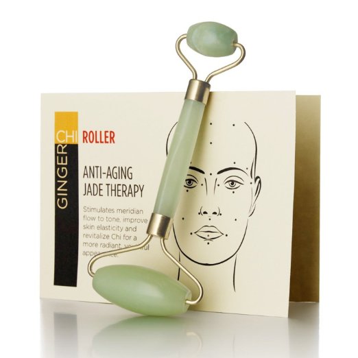 Chi Roller Anti Aging Jade roller Therapy 100% Natural jade facial roller double Neck Healing Slimming Massager